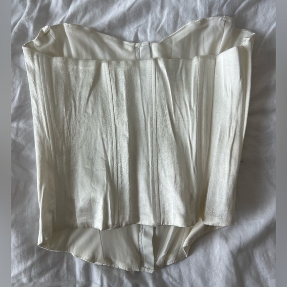 Zara White Corset Top - Picture 3 of 4